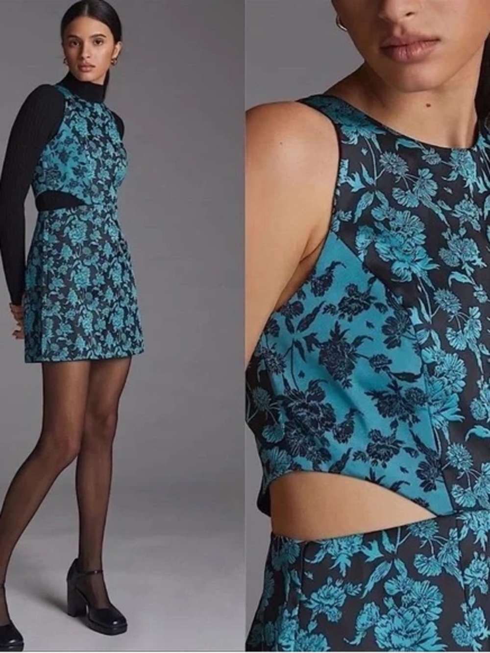 Hutch Floral Cutout Mini Dress